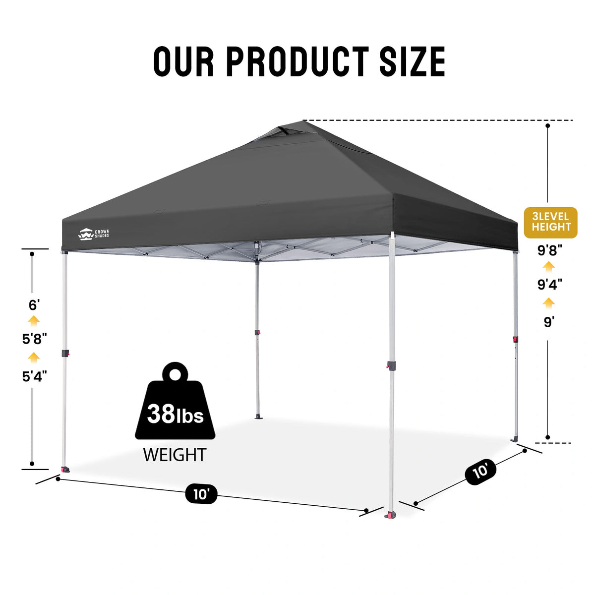 CenterLOK® 10' x 10' One-Push Canopy