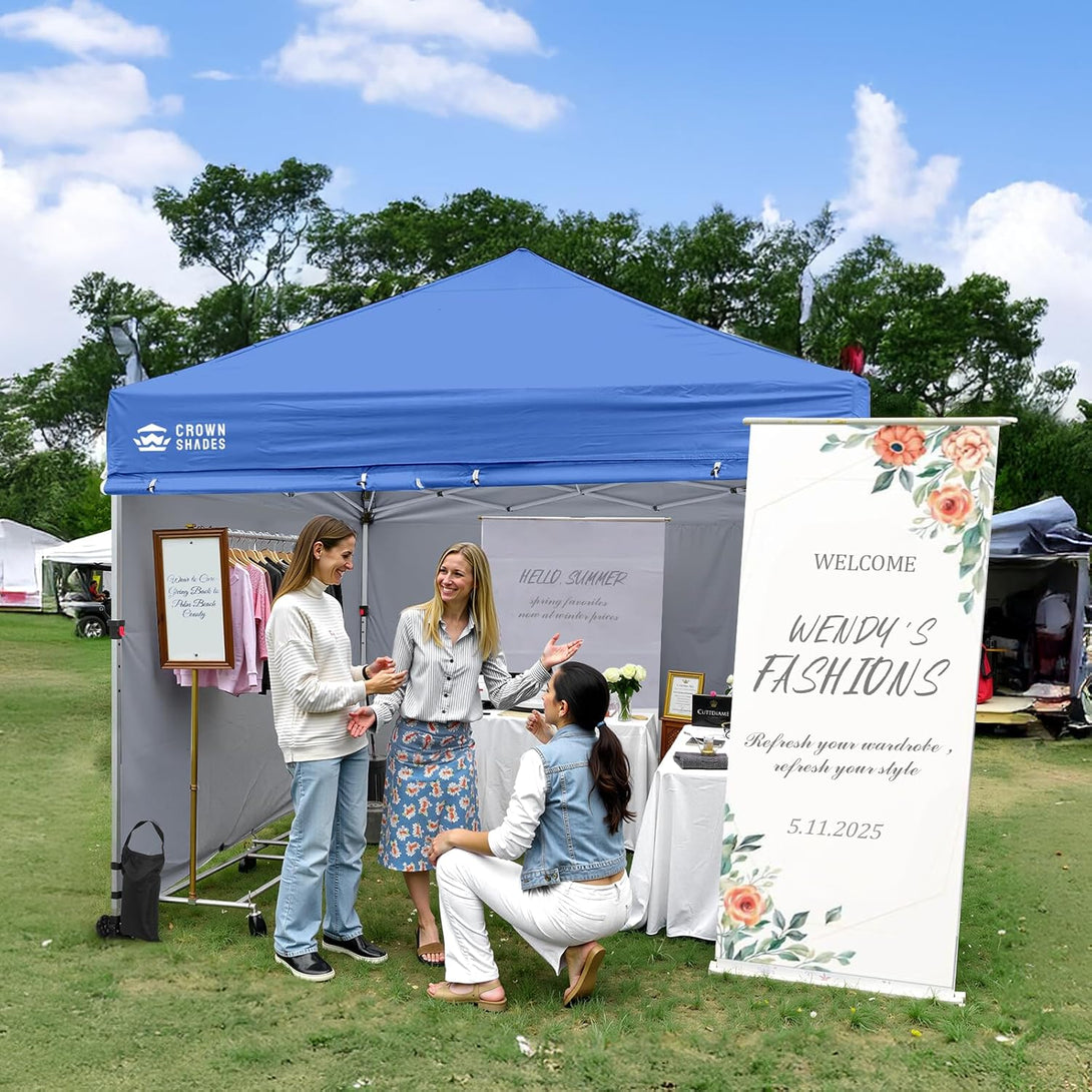 10x10 Commercial Pop Up Canopy & 4 Sidewalls