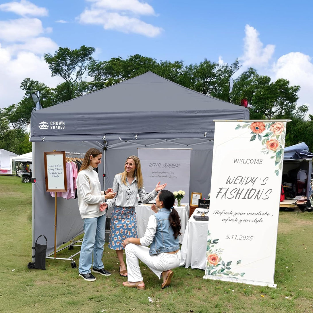 10x10 Commercial Pop Up Canopy & 4 Sidewalls