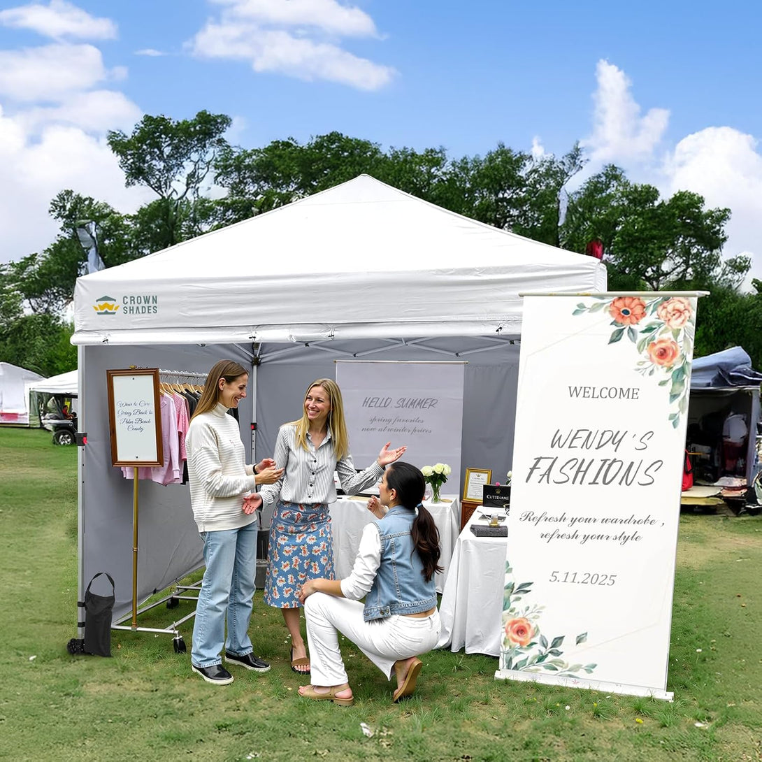 10x10 Commercial Pop Up Canopy & 4 Sidewalls