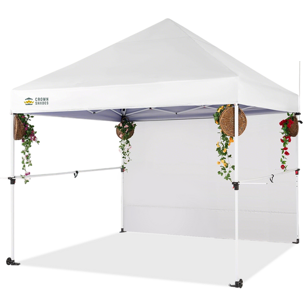 10x10 Commercial Pop Up Canopy with Sidewall – 1-Push Setup