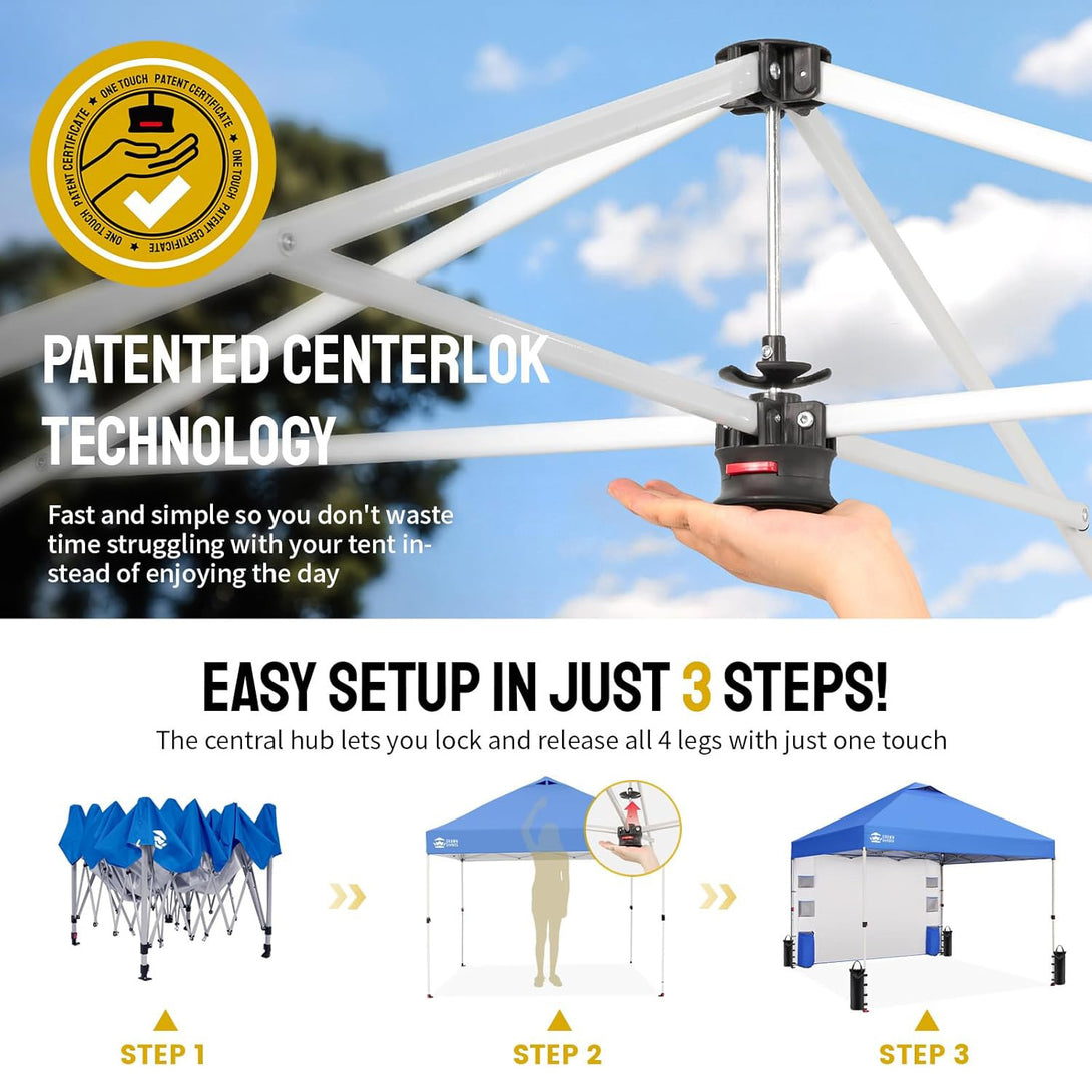 10x10 Pop Up Canopy & 1 Organizer Sidewall