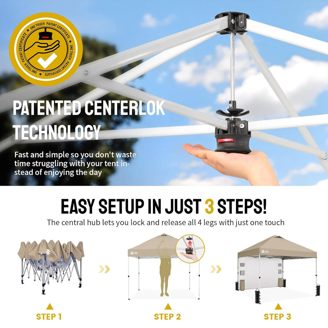 10x10 Pop Up Canopy & 1 Organizer Sidewall