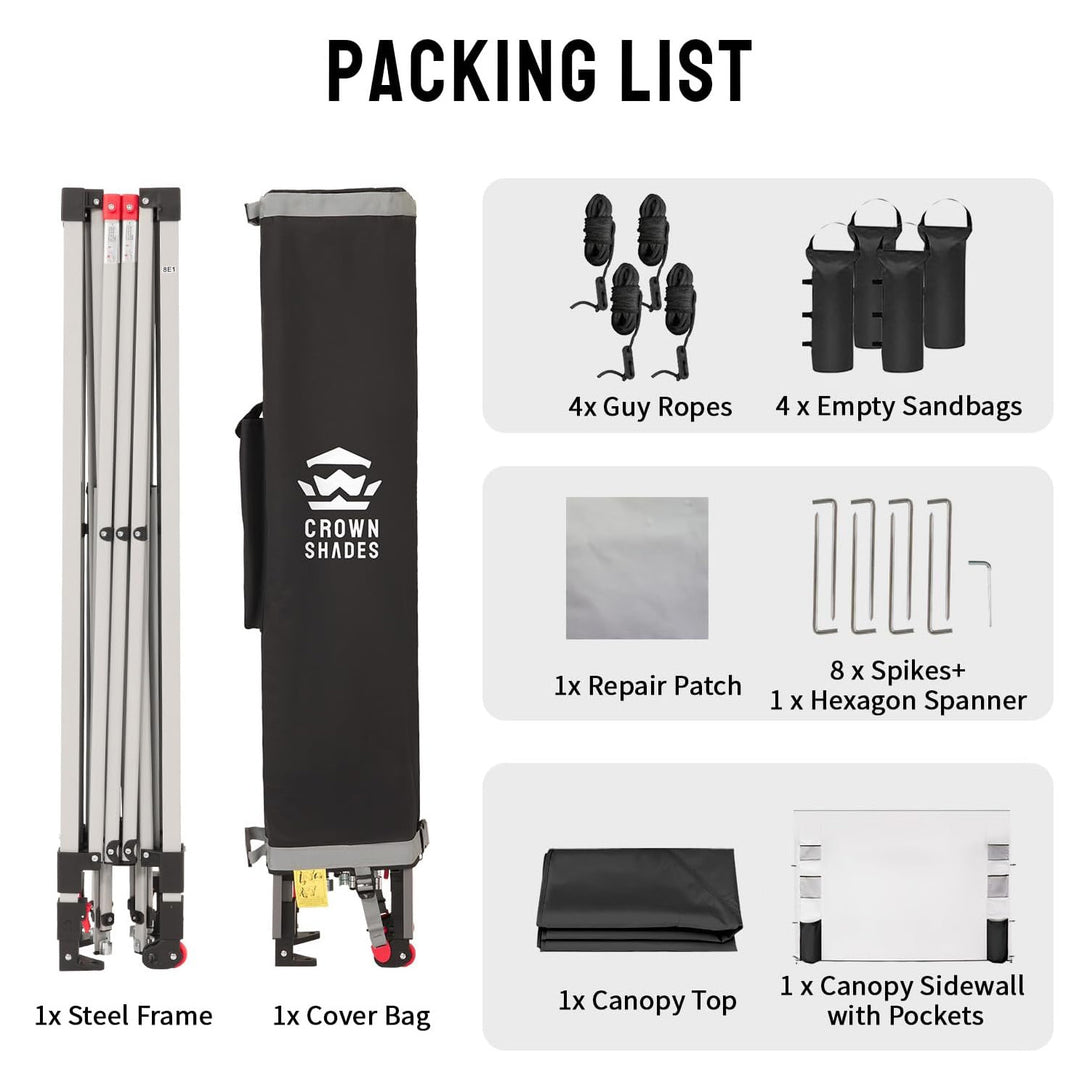 10x10 Pop Up Canopy & 1 Organizer Sidewall