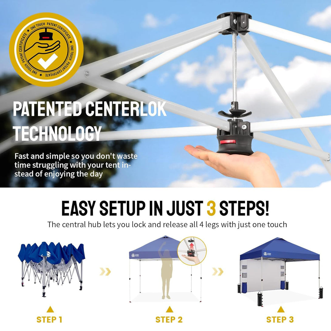 10x10 Pop Up Canopy & 1 Organizer Sidewall