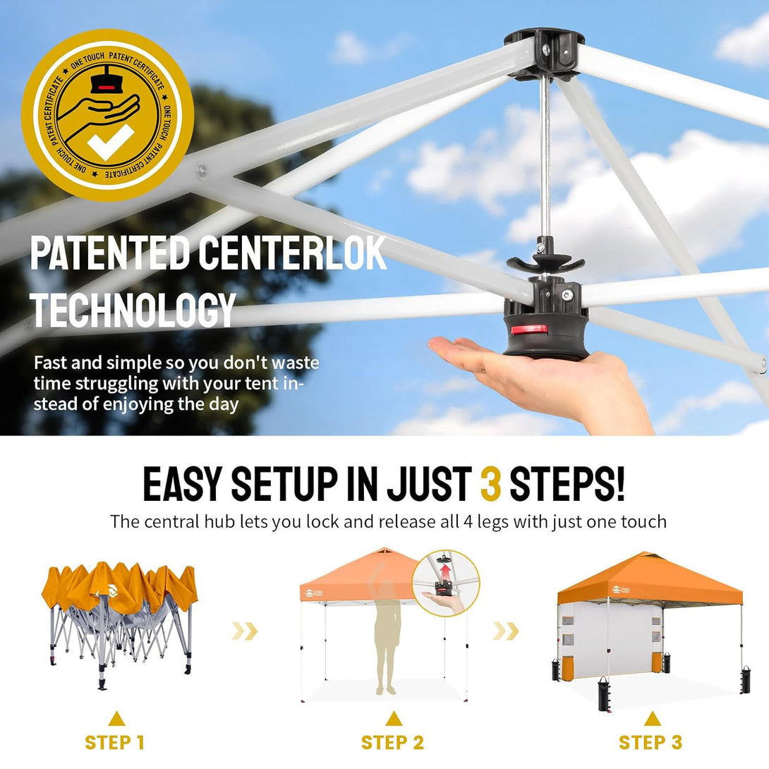 10x10 Pop Up Canopy & 1 Organizer Sidewall