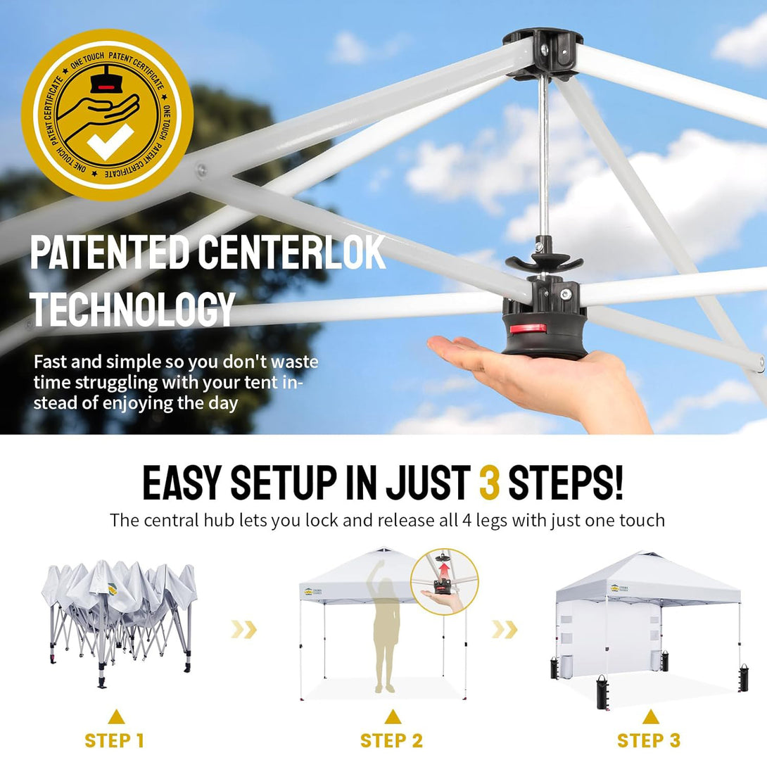 10x10 Pop Up Canopy & 1 Organizer Sidewall