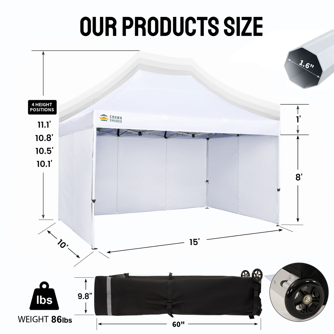 10x15 Commercial Pop Up Canopy Tent – Heavy-Duty Instant Shelter
