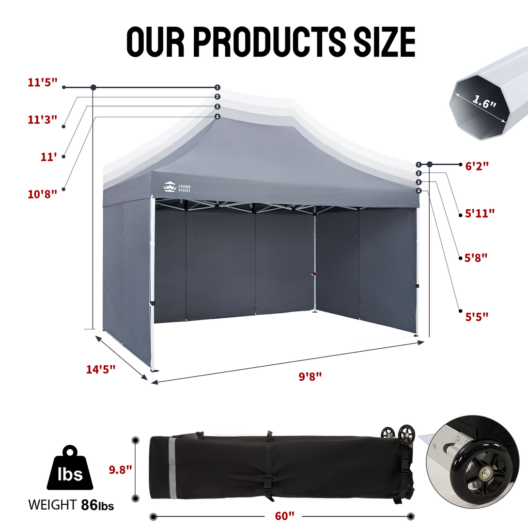 10x15 Commercial Pop Up Canopy Tent – Heavy-Duty Instant Shelter