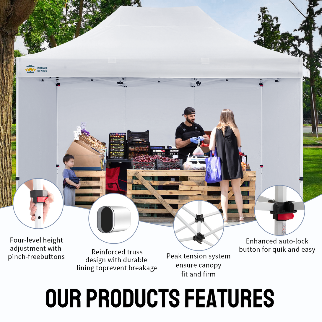 10x15 Commercial Pop Up Canopy Tent – Heavy-Duty Instant Shelter
