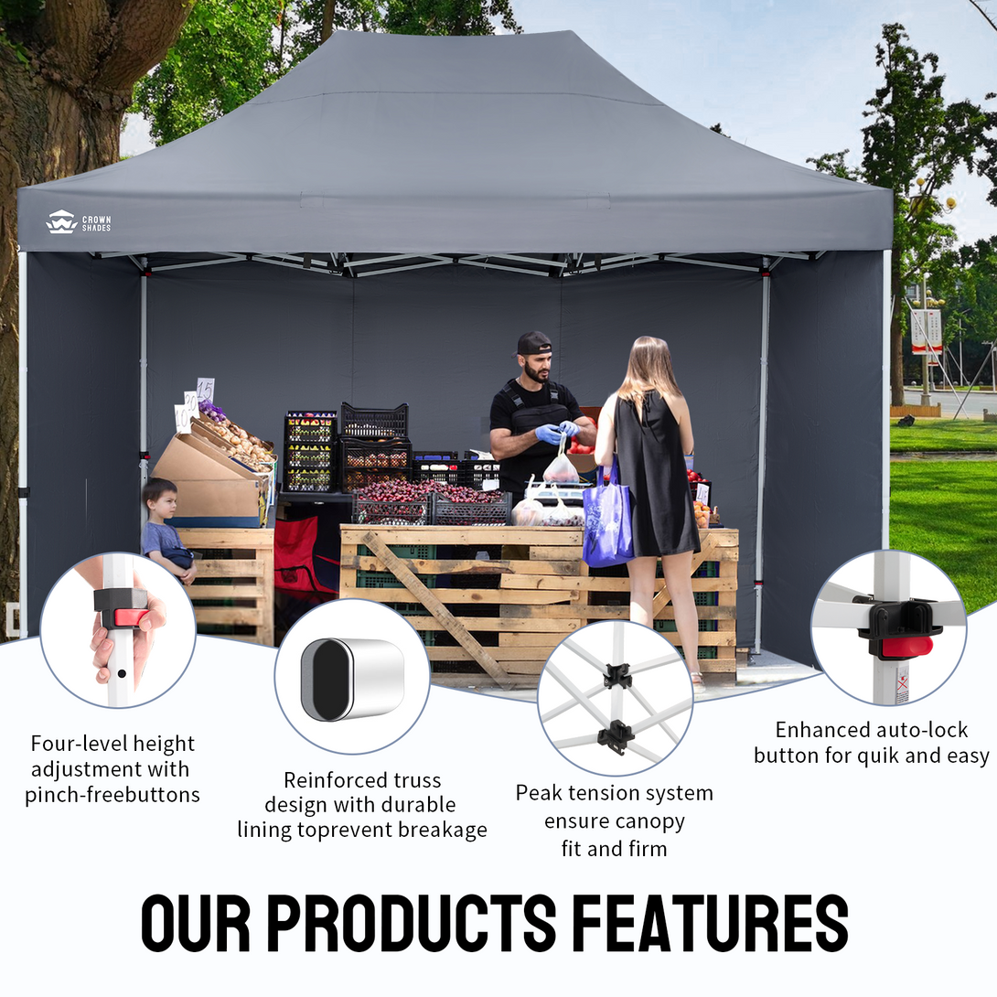 10x15 Commercial Pop Up Canopy Tent – Heavy-Duty Instant Shelter