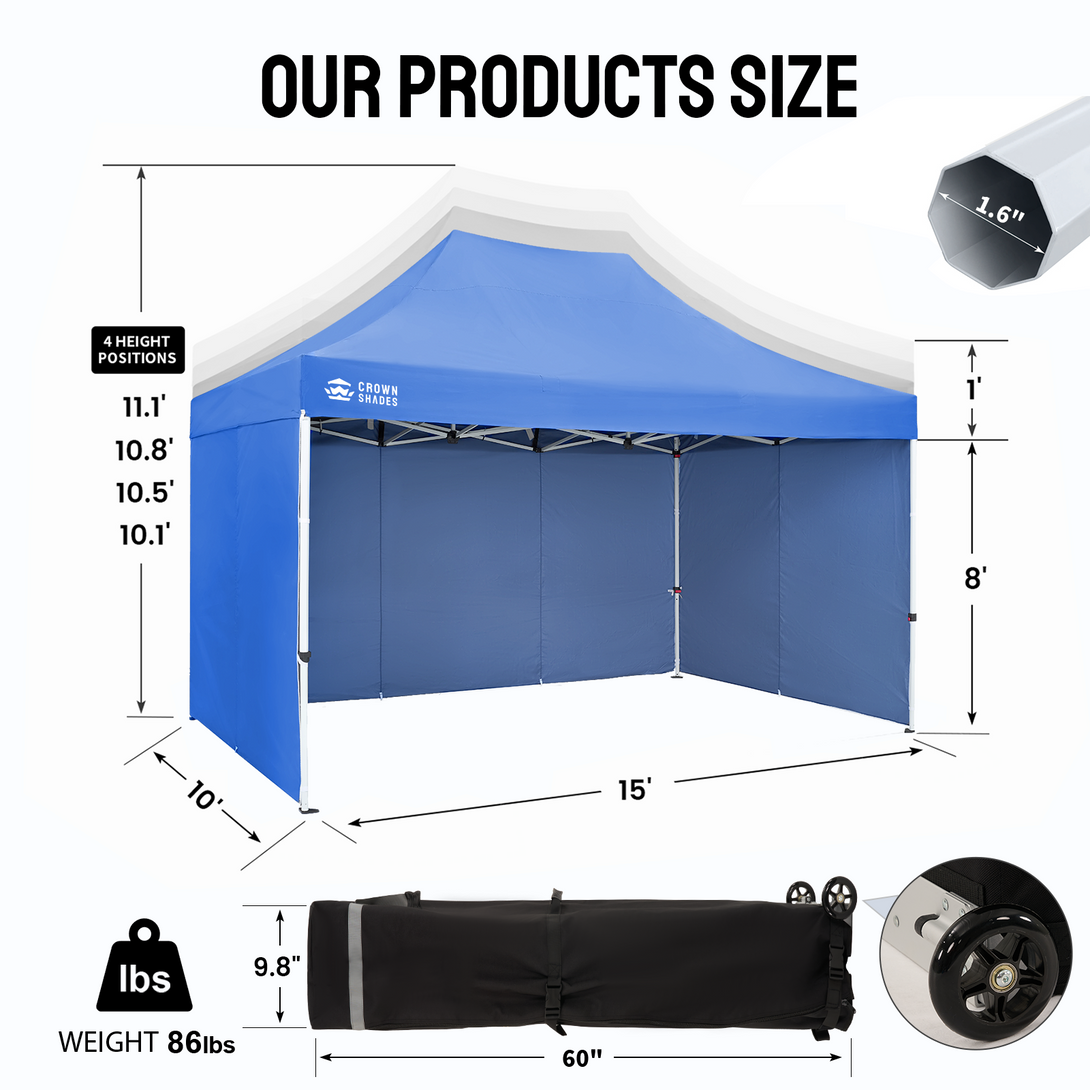 10x15 Commercial Pop Up Canopy Tent – Heavy-Duty Instant Shelter