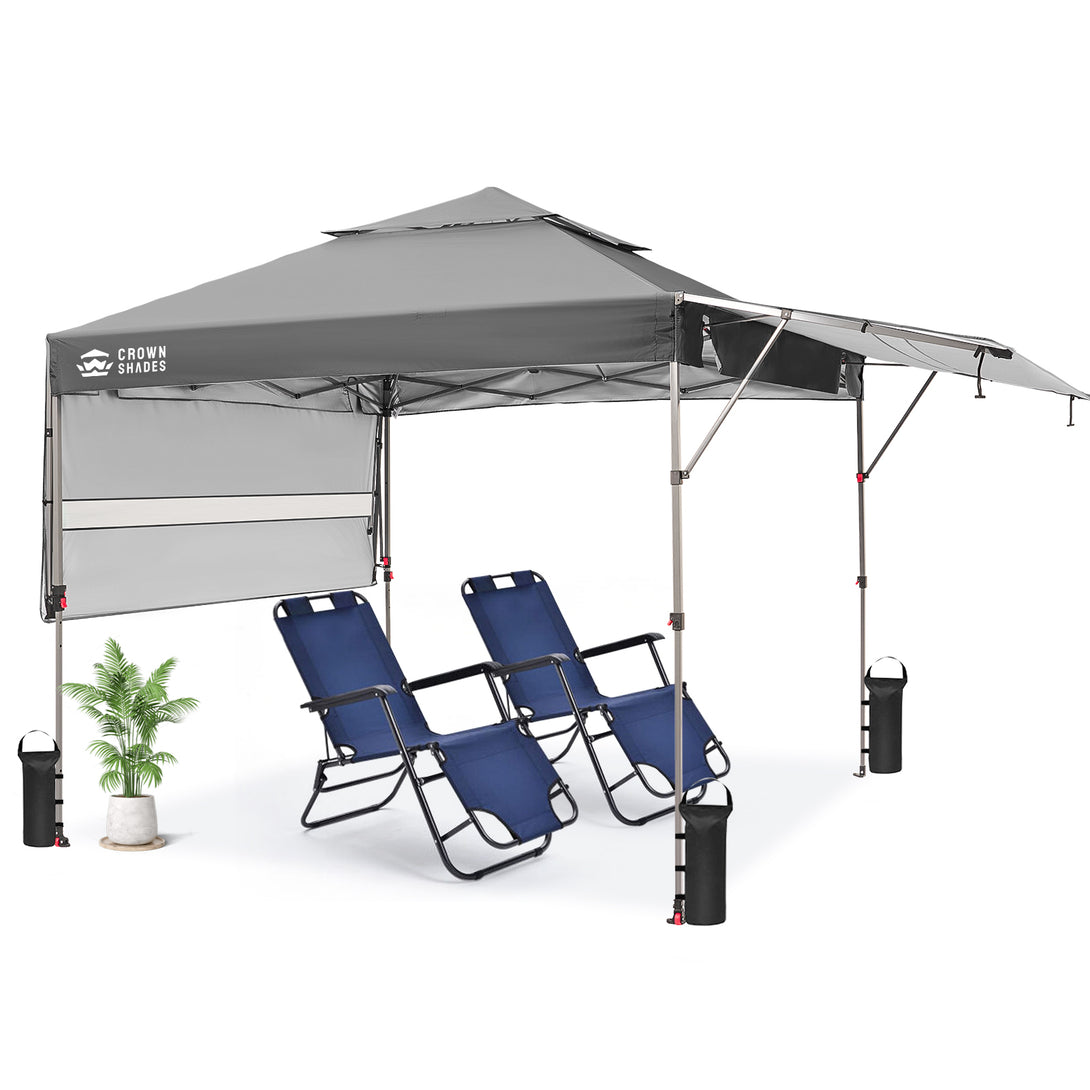 10x18 Pop Up CenterLOK™ Canopy with 2 Extend Awnings