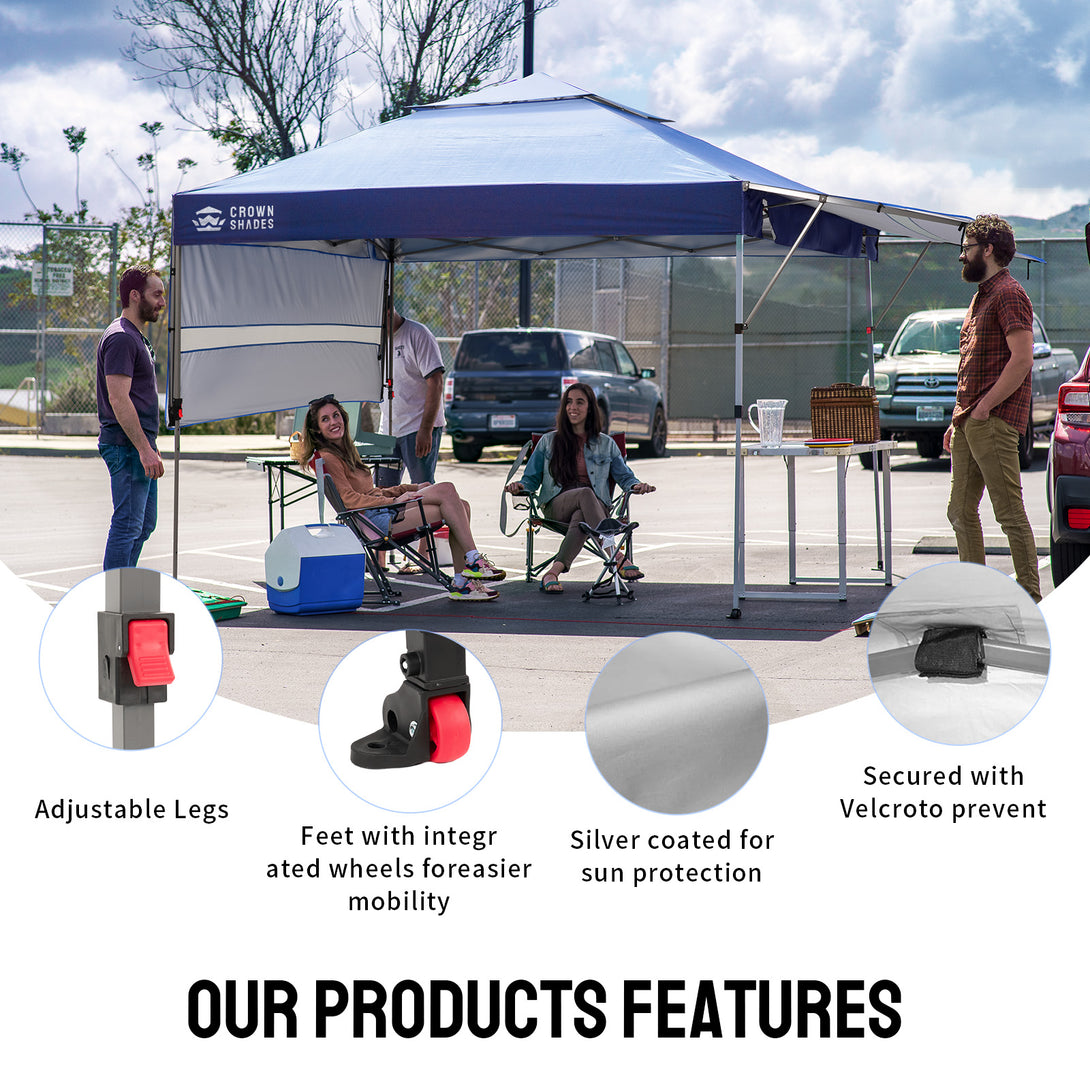 10x18 Pop Up CenterLOK™ Canopy with 2 Extend Awnings