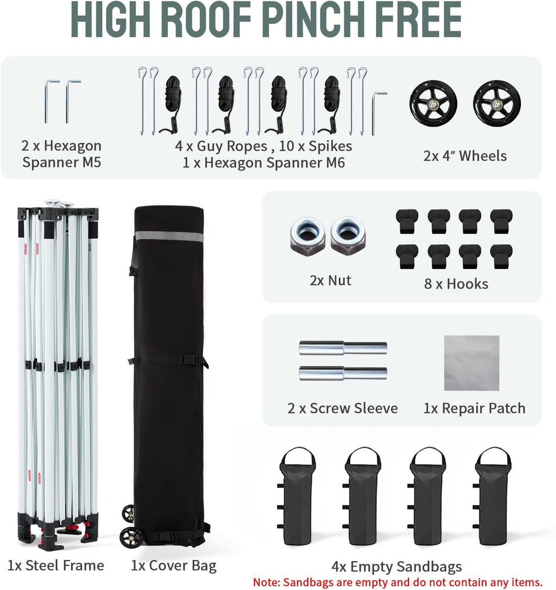 10x20 Commercial Pop Up Canopy