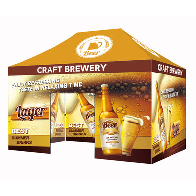 CROWN SHADES [M100SAL-CU] 10x10 Custom Tent – Complete Set with Frame & Canopy