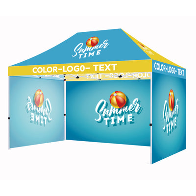CROWN SHADES [M100SAL-CU] 10x10 Custom Tent – Complete Set with Frame & Canopy