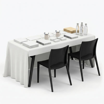 Custom Printed Table Throw - Open Back (3 Sided)