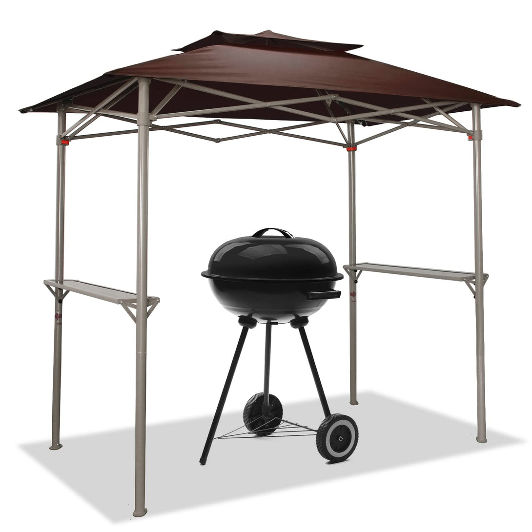 CROWN SHADES 8x5 Grill Gazebo - Auvent BBQ Pop-Up