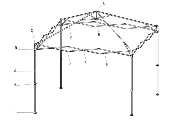 Clia 100 10 ft. x 10 ft. Canopy CLIA100-B