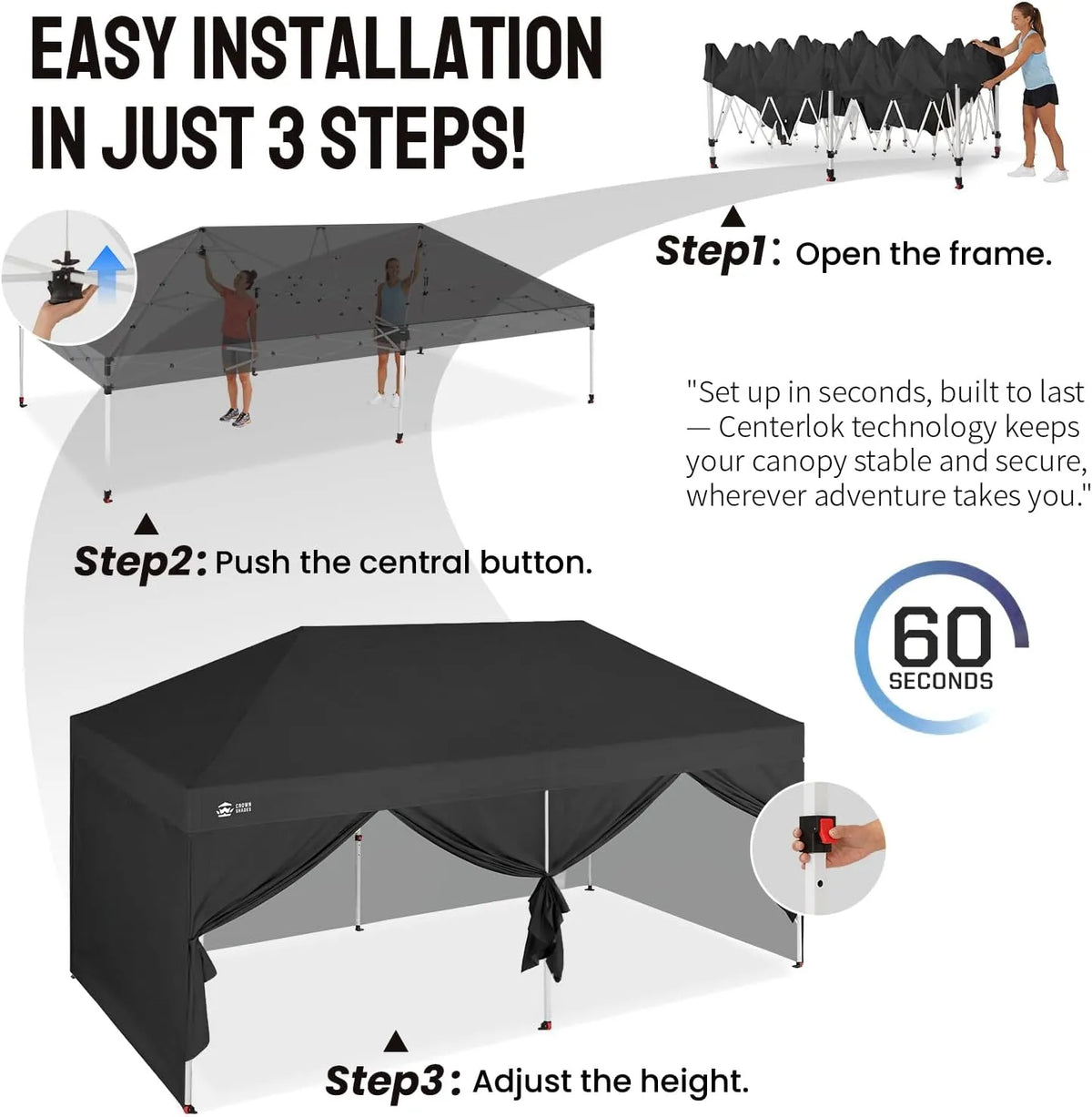Swift-Lock 10'x20' Canopy | 6 Sidewalls