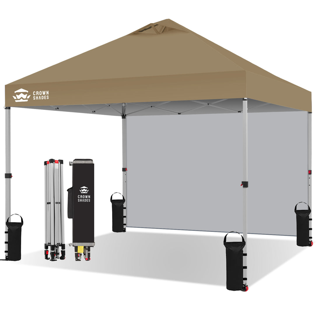 Tente pliante CenterLOK® 10x10 avec 1 paroi latérale