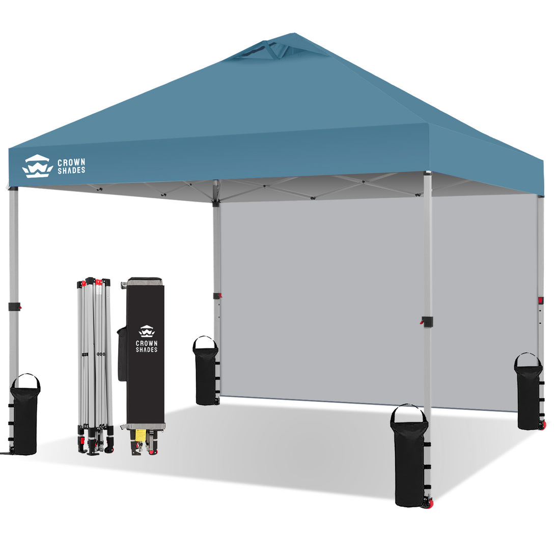 Tente pliante CenterLOK® 10x10 avec 1 paroi latérale