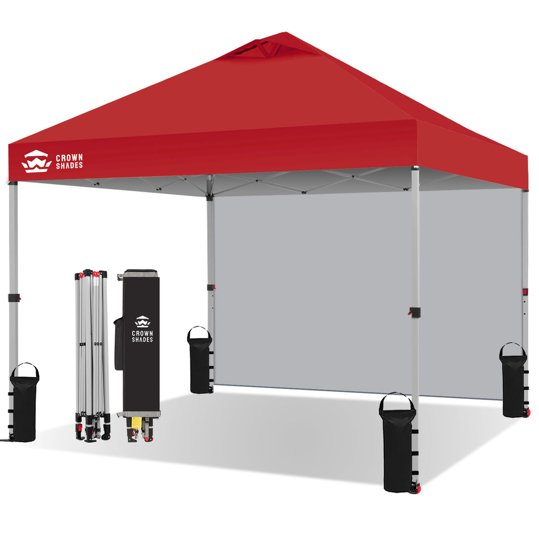 Tente pliante CenterLOK® 10x10 avec 1 paroi latérale