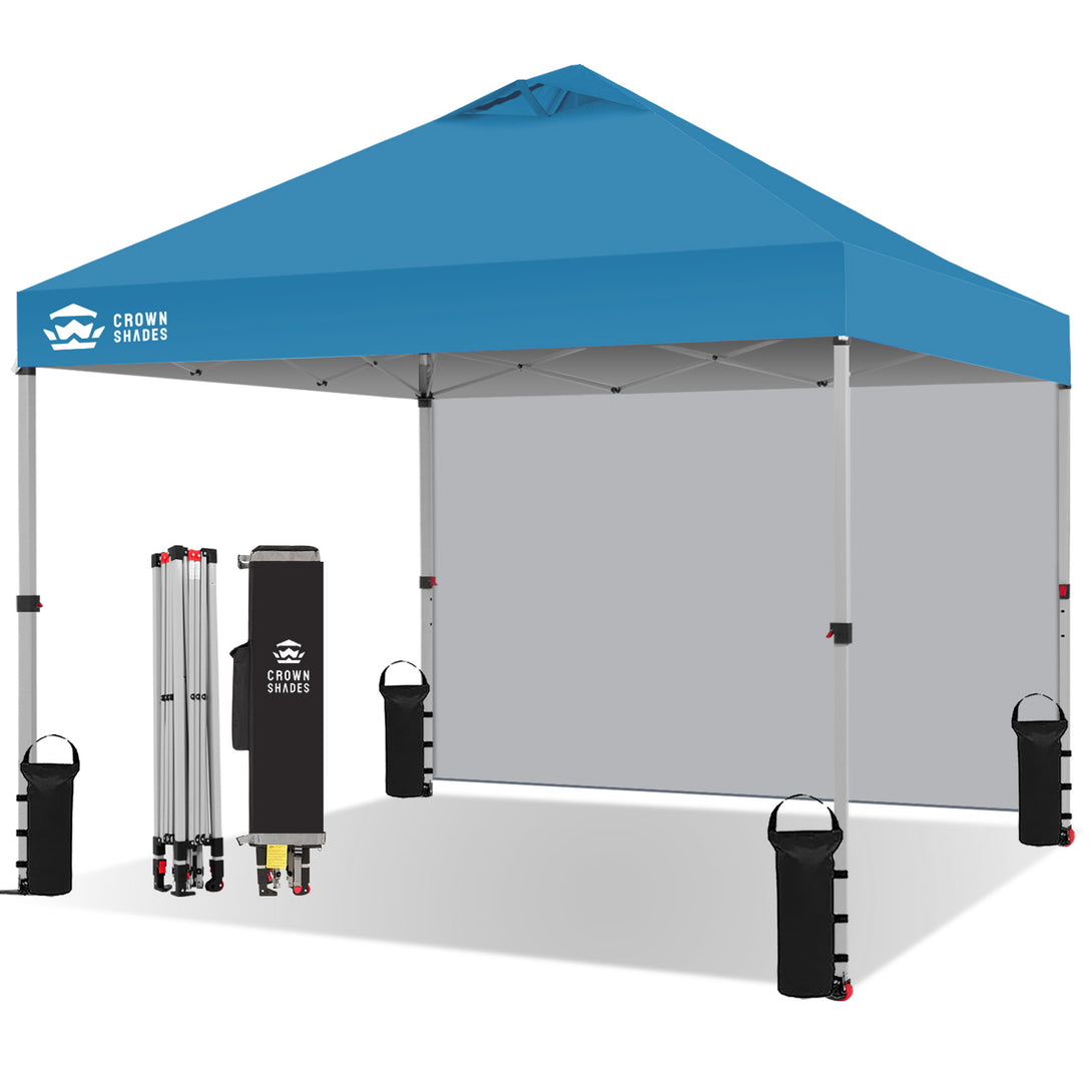 Tente pliante CenterLOK® 10x10 avec 1 paroi latérale