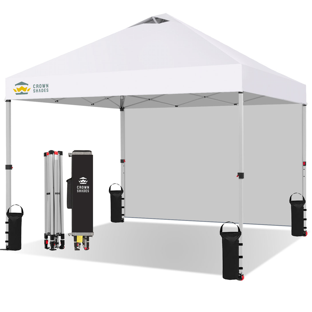 Tente pliante CenterLOK® 10x10 avec 1 paroi latérale