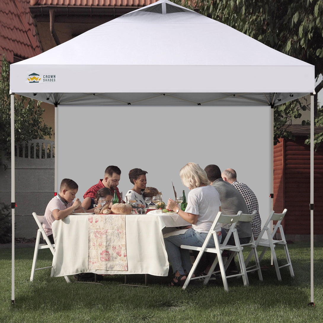 Tente pliante CenterLOK® 10x10 avec 1 paroi latérale