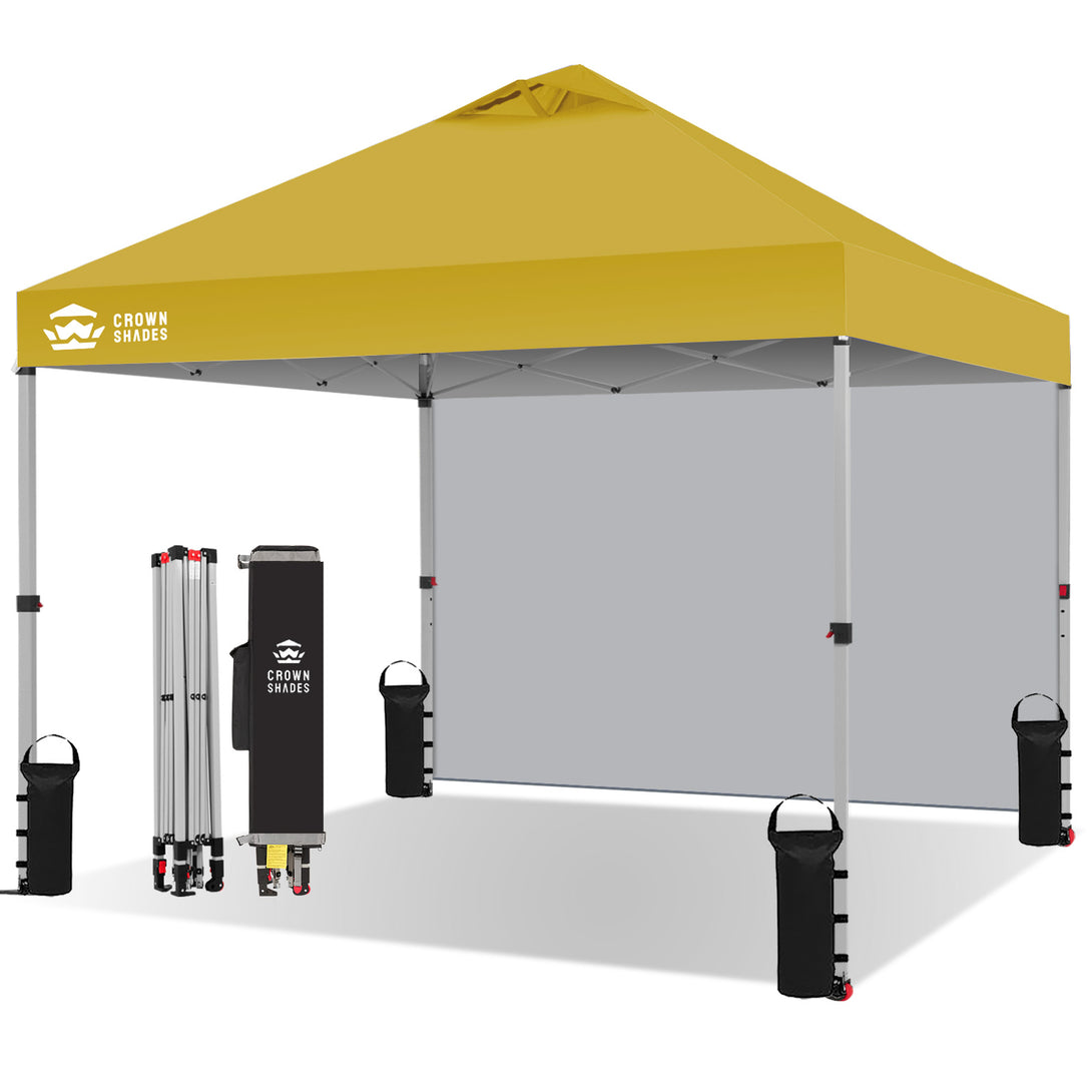 Tente pliante CenterLOK® 10x10 avec 1 paroi latérale