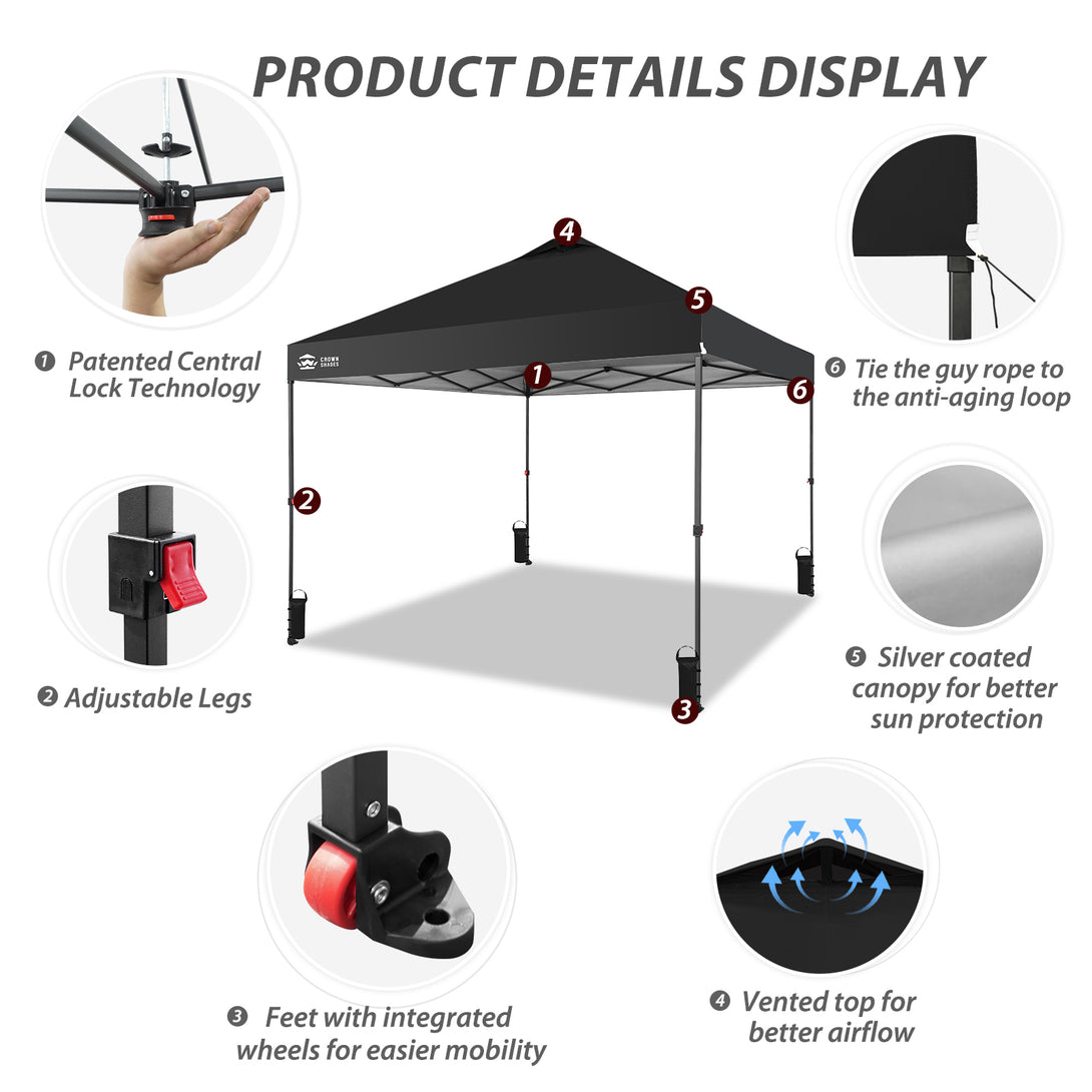 Tente pliante 10x10 - CentreLOK™ léger