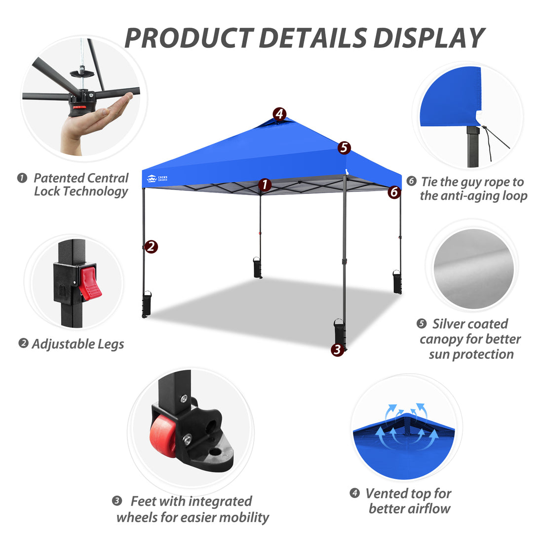Tente pliante 10x10 - CentreLOK™ léger