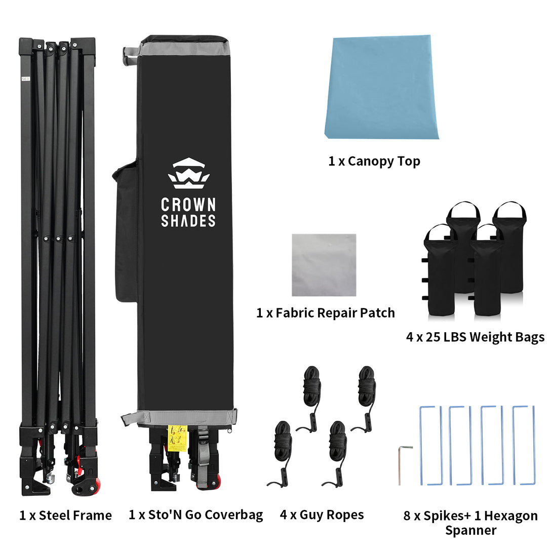 Tente pliante 10x10 - CentreLOK™ léger