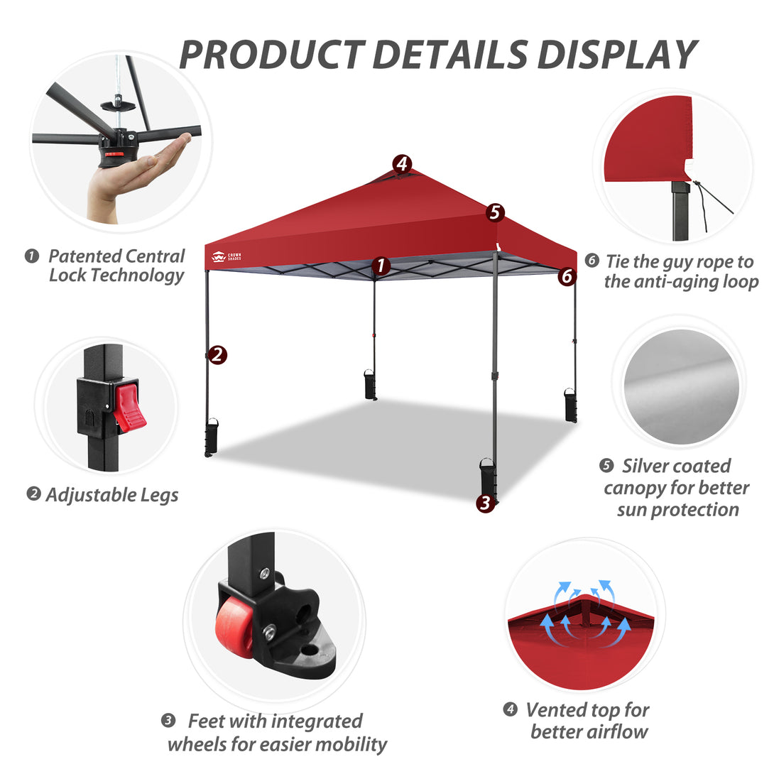 Tente pliante 10x10 - CentreLOK™ léger