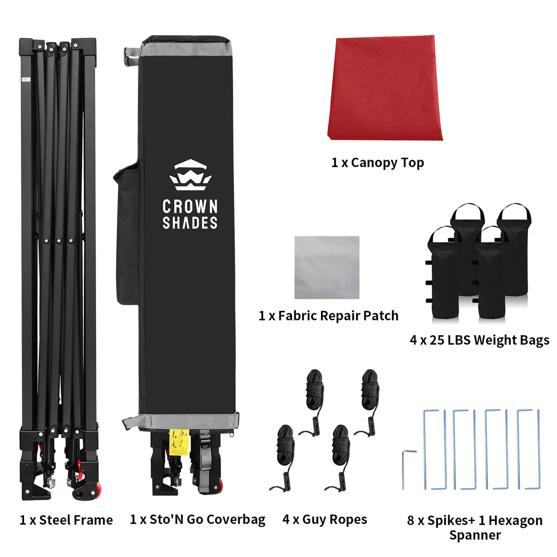 Tente pliante 10x10 - CentreLOK™ léger