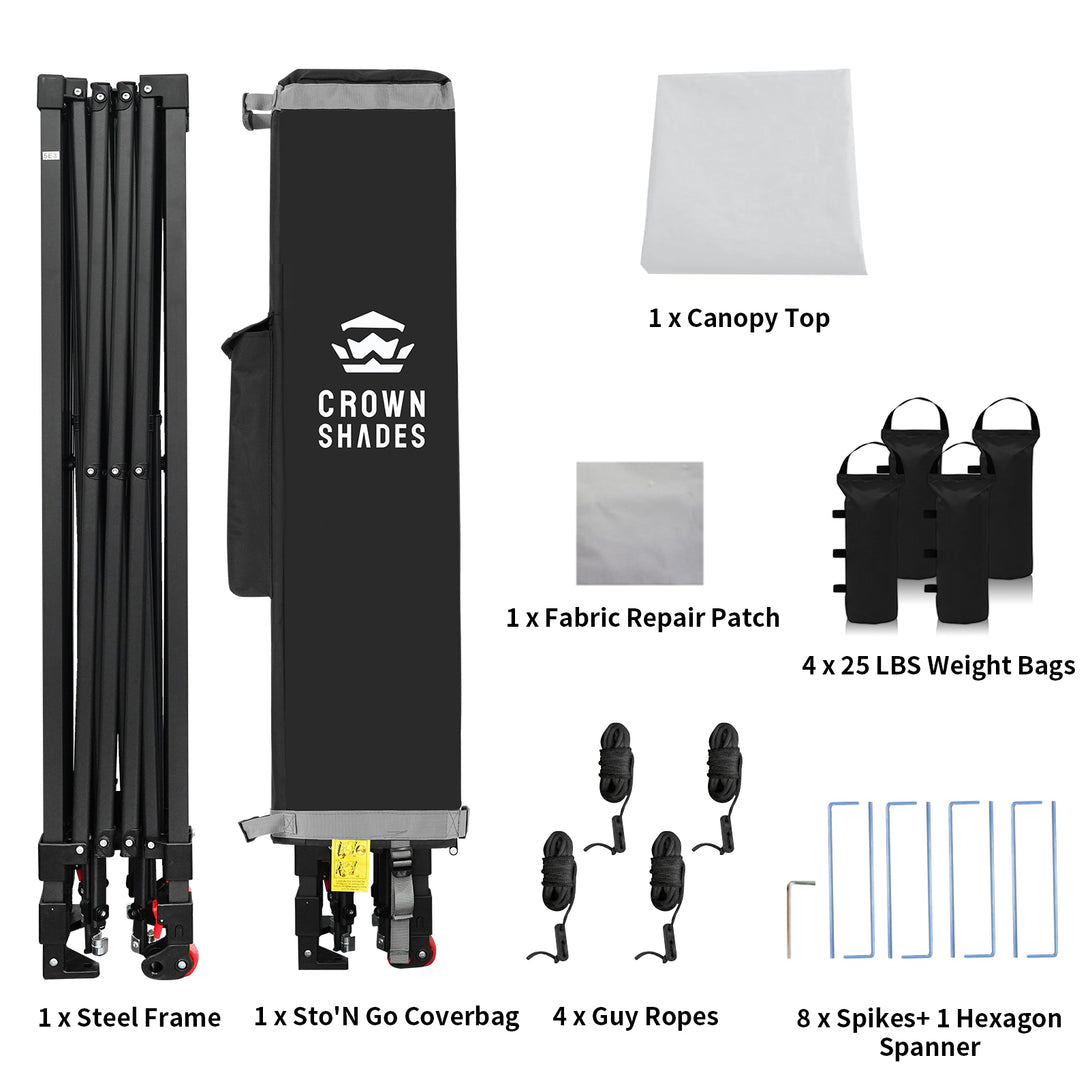 Tente pliante 10x10 - CentreLOK™ léger