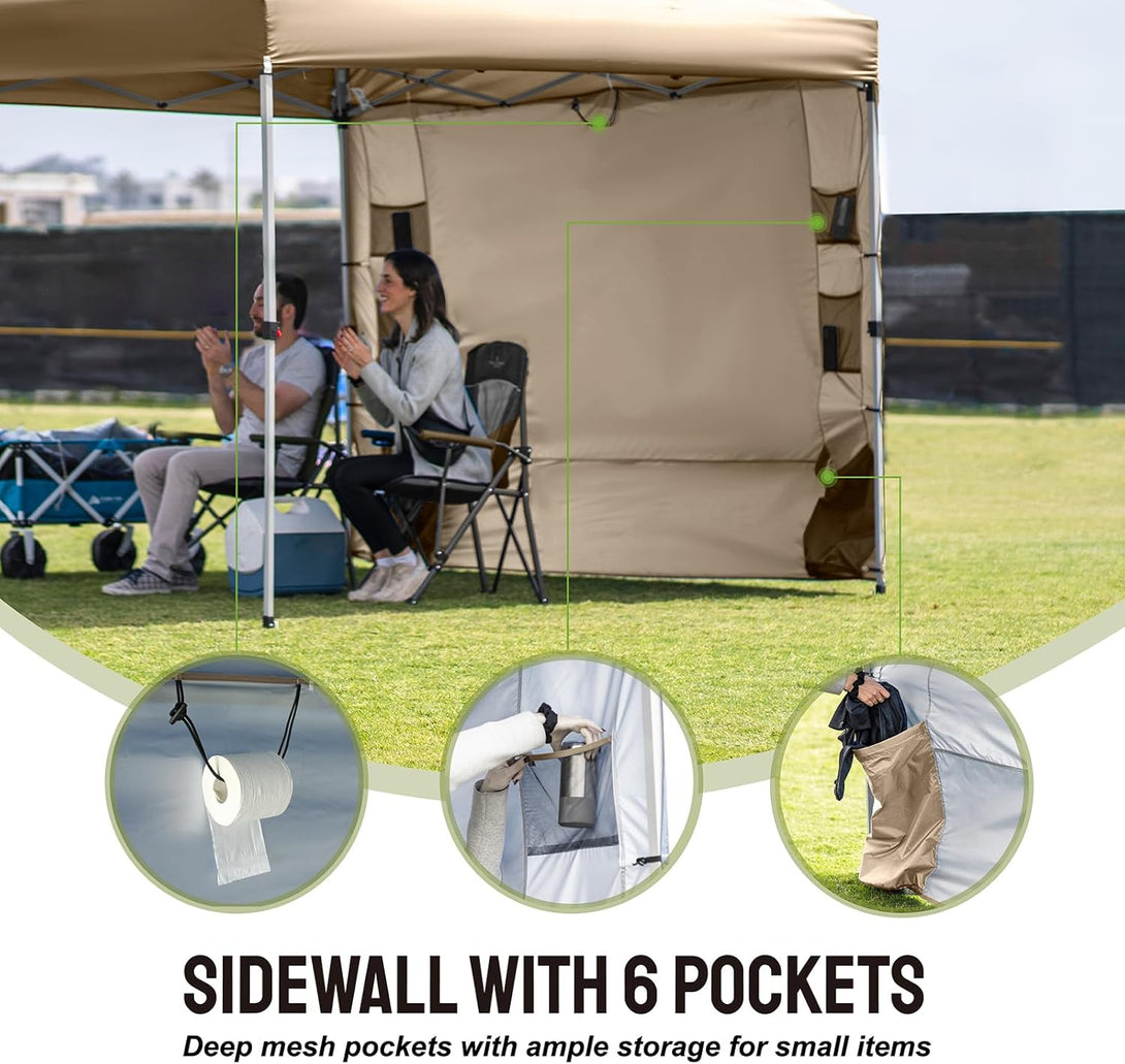 10x10 Accessory Sidewall with 6 Pockets