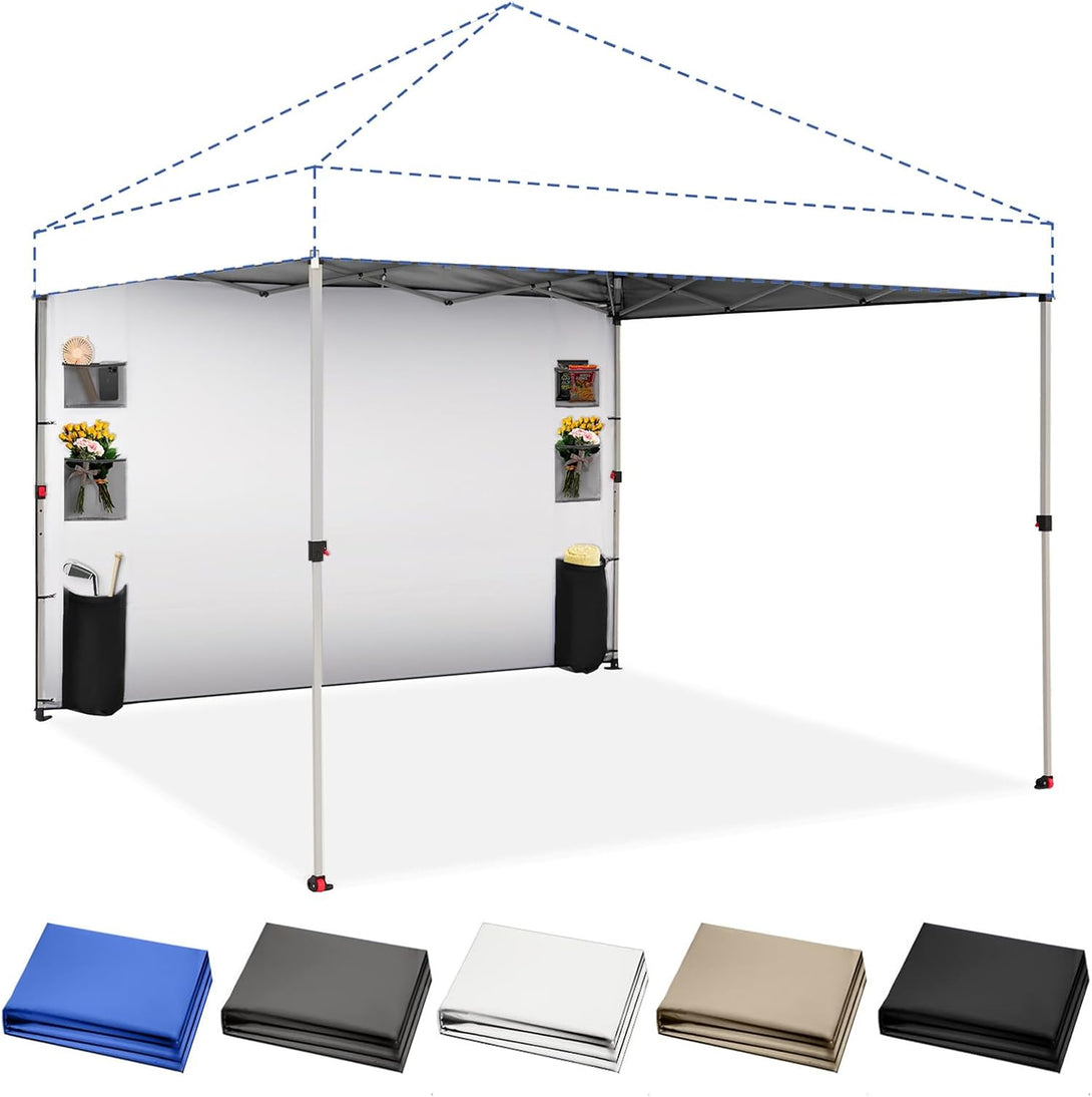 10x10 Accessory Sidewall with 6 Pockets