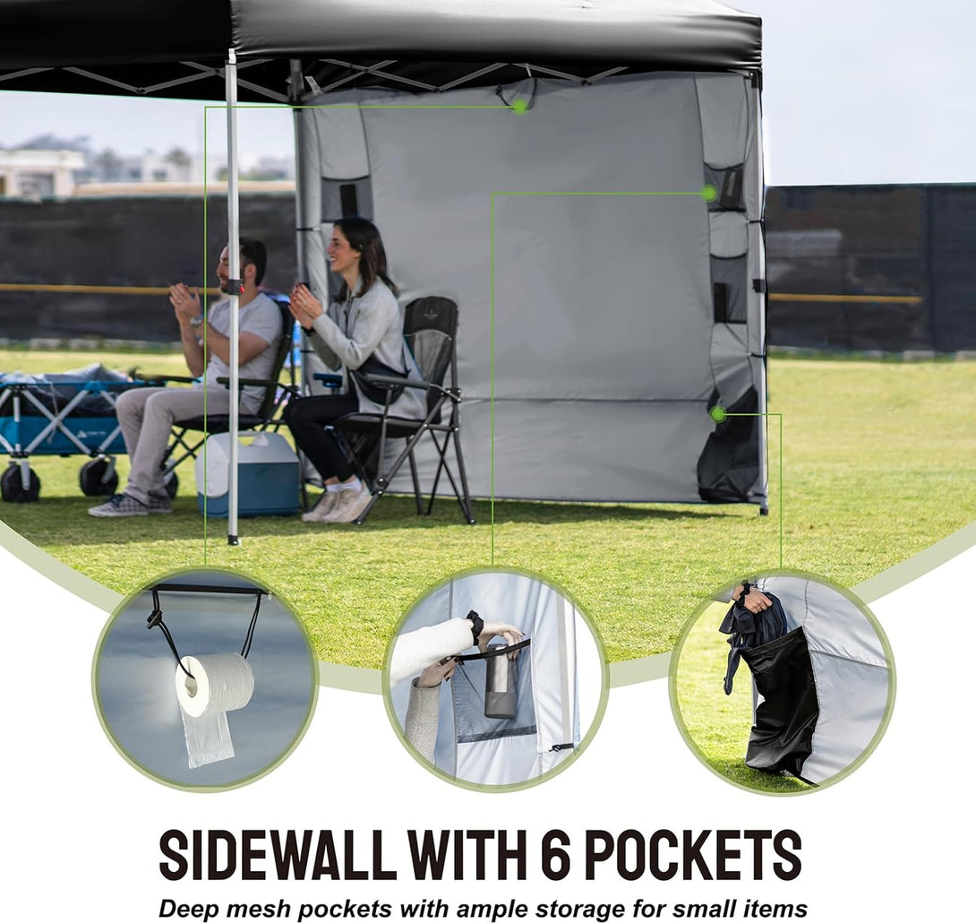 10x10 Accessory Sidewall with 6 Pockets