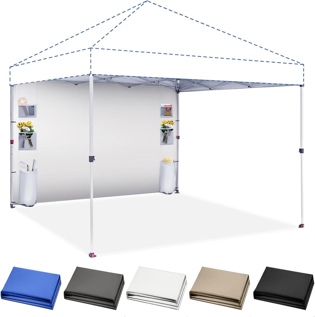 10x10 Accessory Sidewall with 6 Pockets