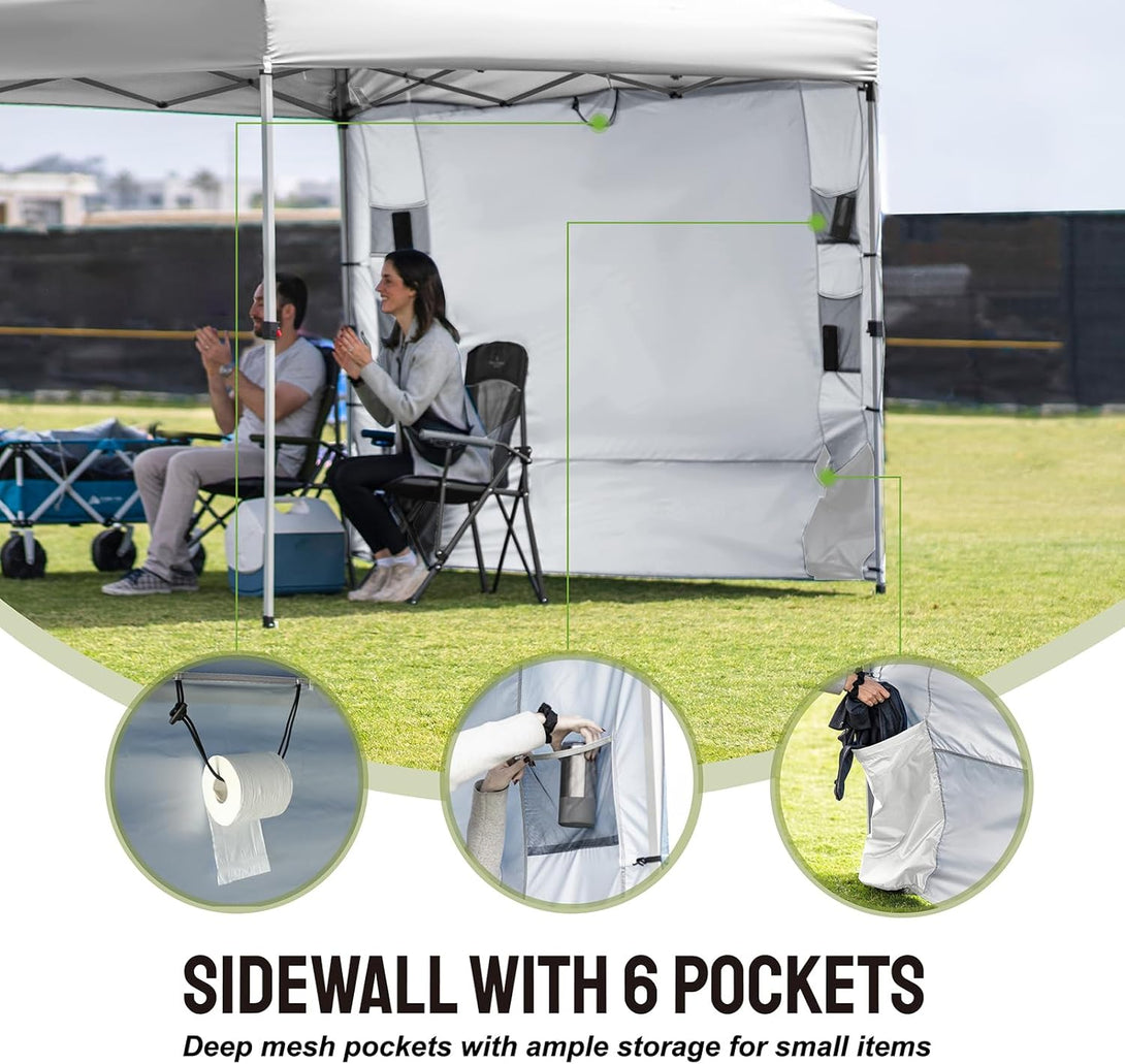10x10 Accessory Sidewall with 6 Pockets