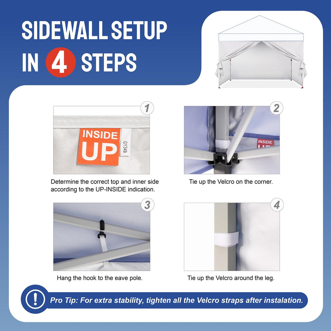 10x10 Canopy Sidewalls (4pck)