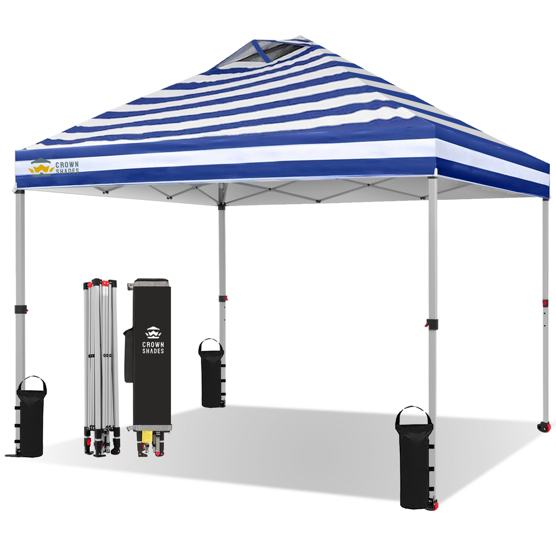 Tente pliante 10x10 - Installation en une seule pression