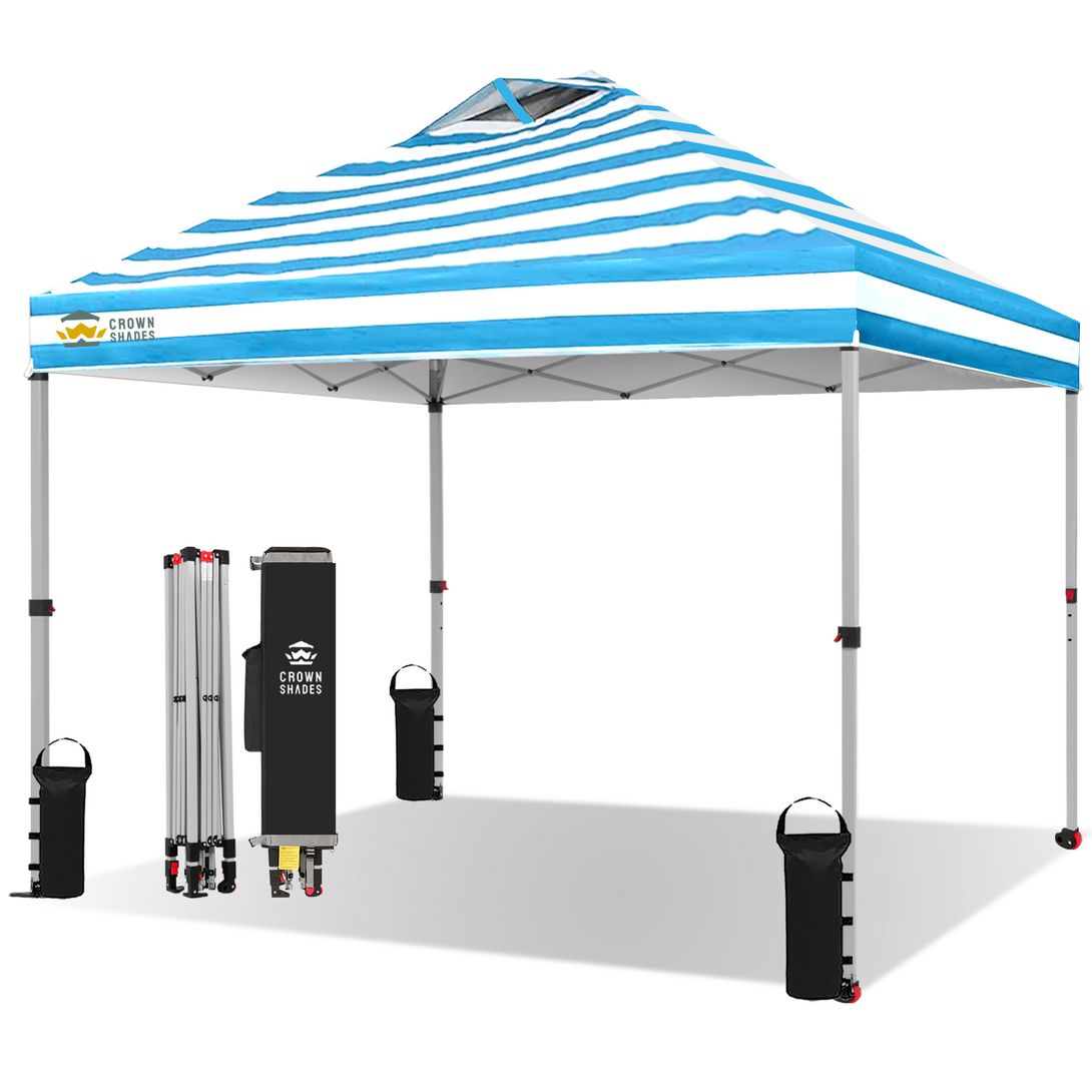 Tente pliante 10x10 - Installation en une seule pression