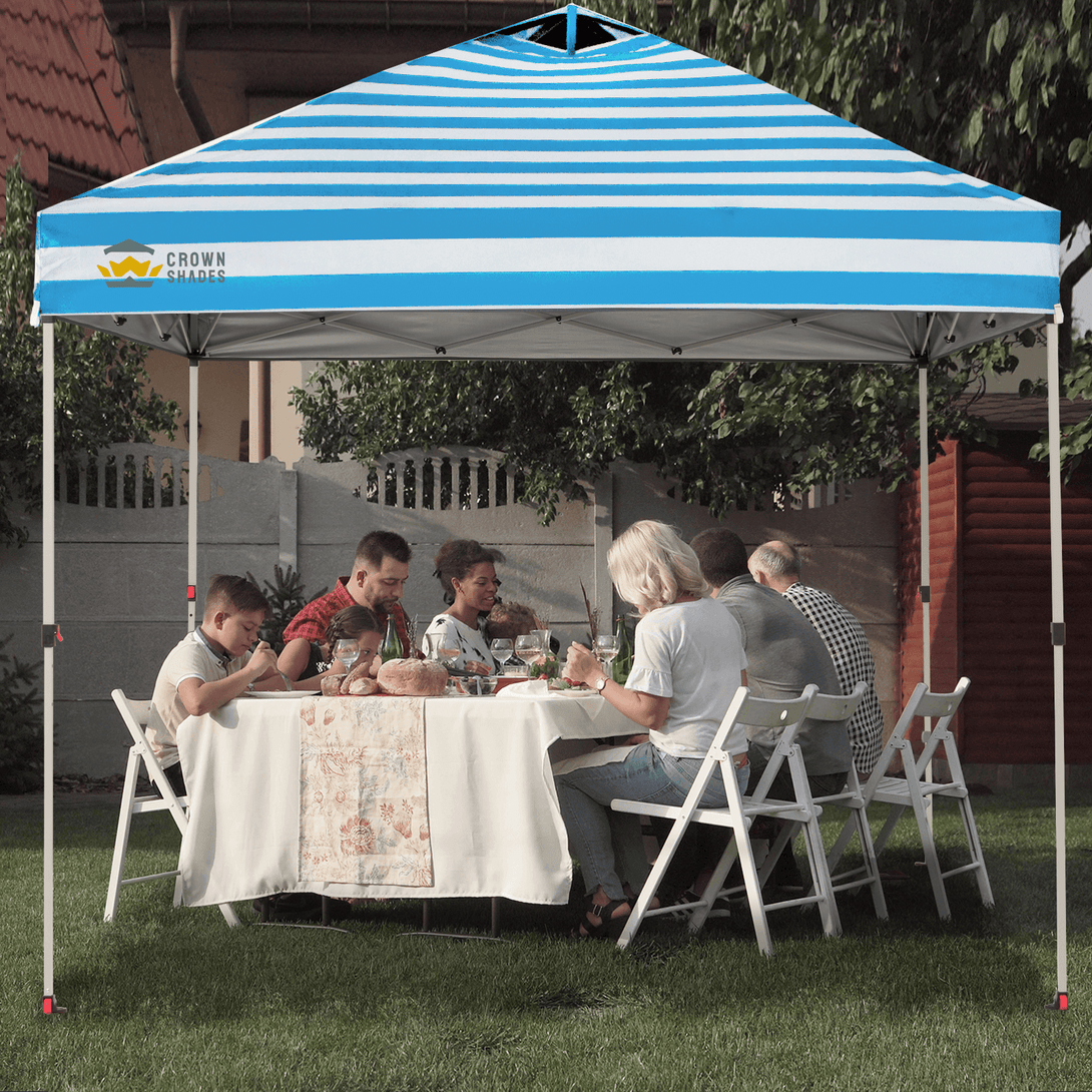 Tente pliante 10x10 - Installation en une seule pression