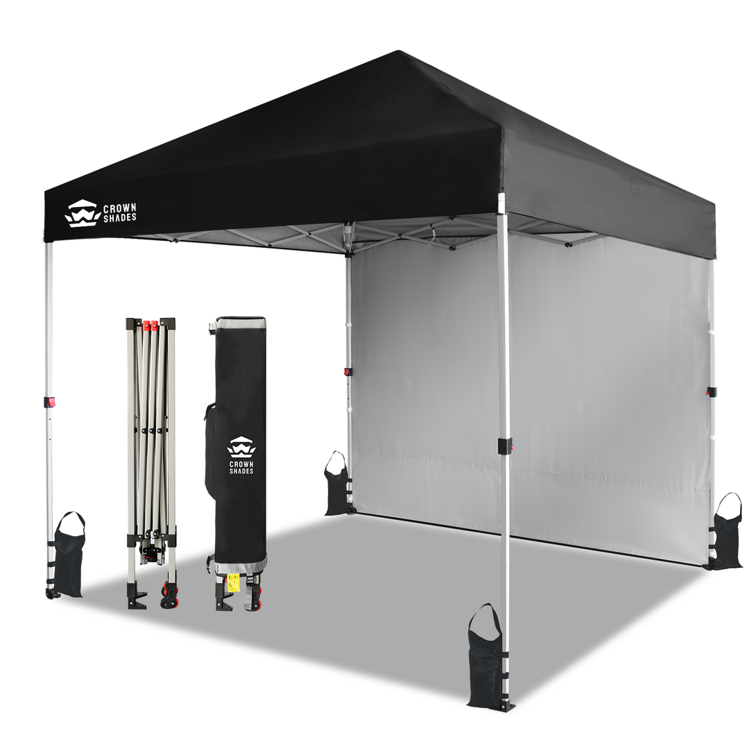 Tente pliante 8x8 avec 1 paroi latérale - Montage One Push CenterLOK™