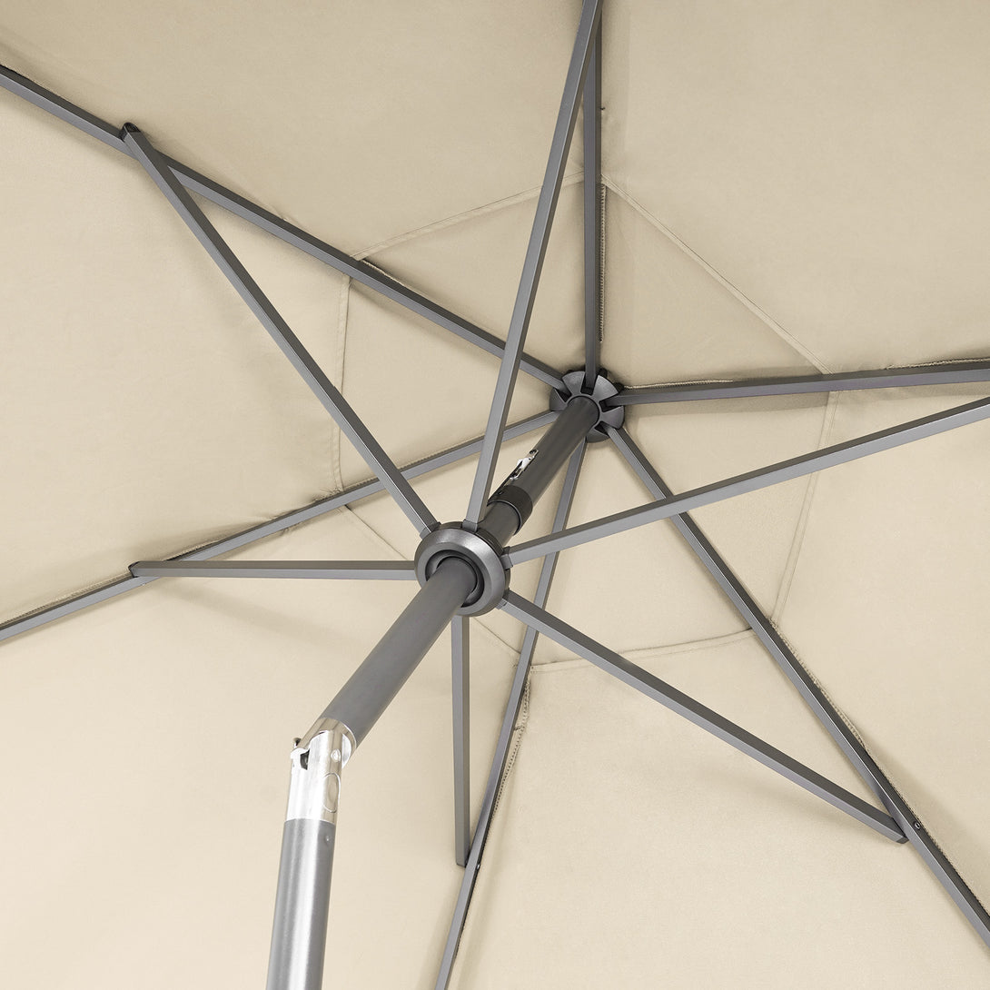9 Ft Windproof Patio Umbrella – 30° Push Button Tilt with Durable Polyester