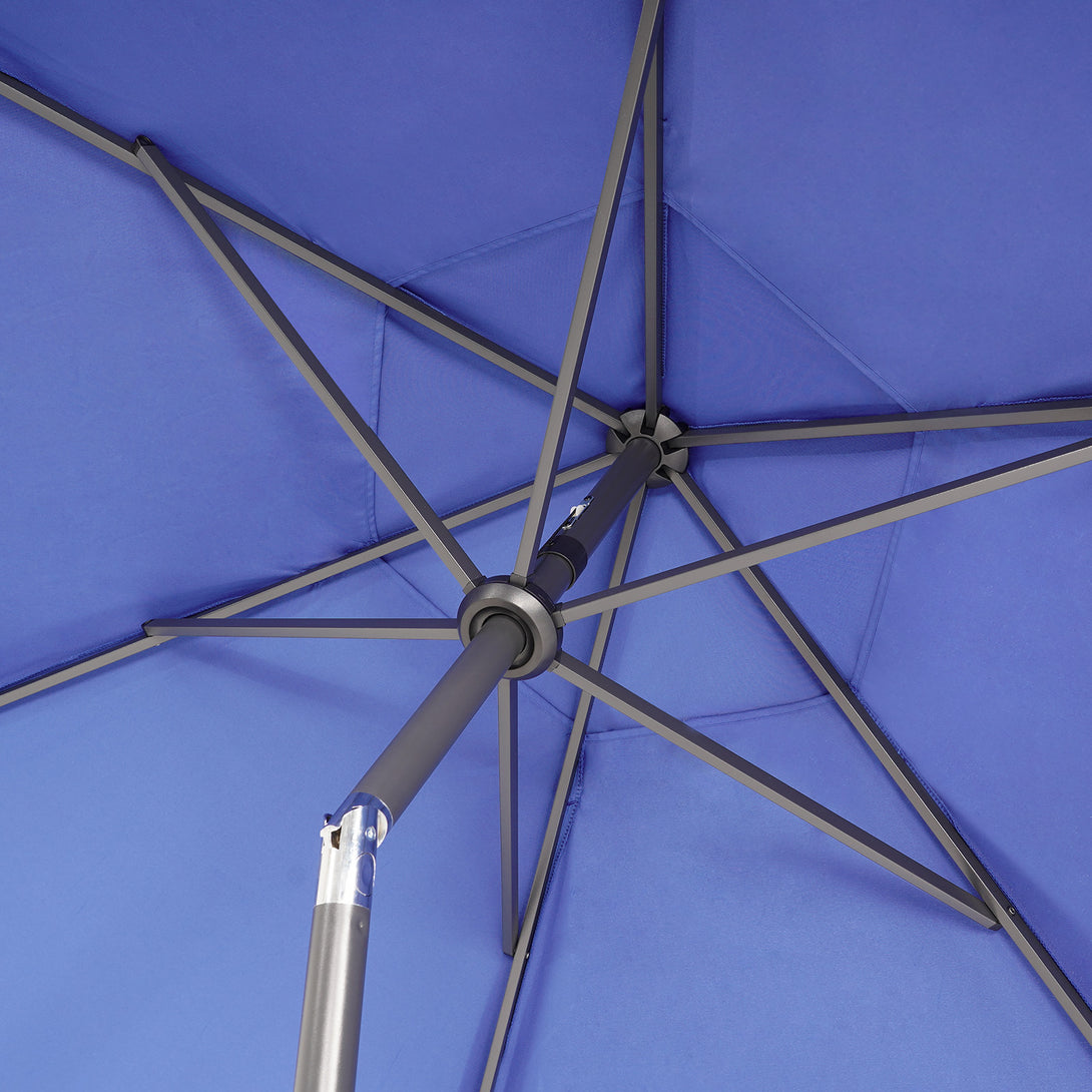 9 Ft Windproof Patio Umbrella – 30° Push Button Tilt with Durable Polyester